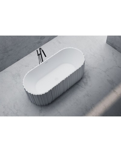 Ванна из искусственного камня Abber Stein 170x75 AS9653 без гидромассажа