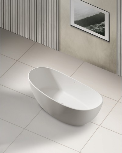 Ванна из искусственного камня Abber Stein 163x85 AS9615-1.6 без гидромассажа