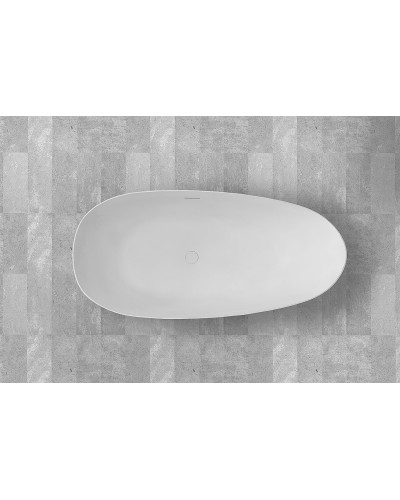 Ванна из искусственного камня Abber Stein 160x75 AS9611-1.6 без гидромассажа