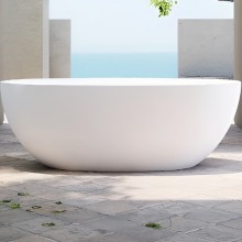 Ванна из искусственного камня Abber Stein 165x78 AS9620-1.6 без гидромассажа