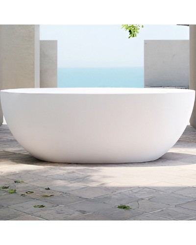 Ванна из искусственного камня Abber Stein 165x78 AS9620-1.6 без гидромассажа