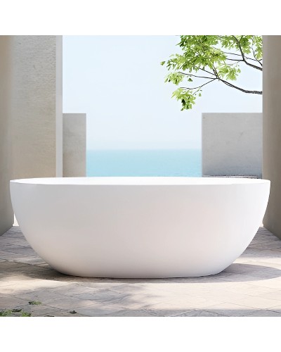 Ванна из искусственного камня Abber Stein 165x78 AS9620-1.6 без гидромассажа