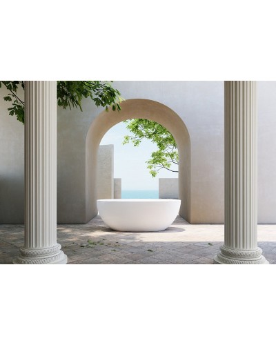 Ванна из искусственного камня Abber Stein 165x78 AS9620-1.6 без гидромассажа