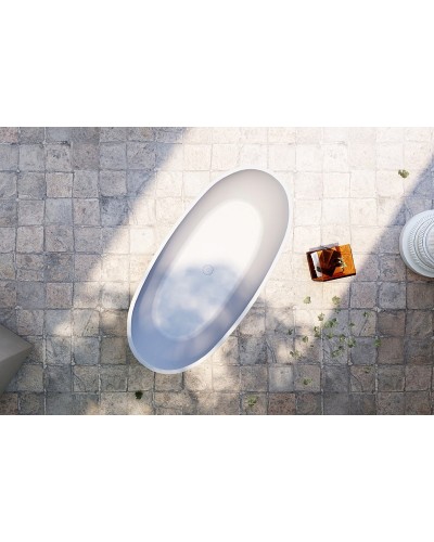 Ванна из искусственного камня Abber Stein 165x78 AS9620-1.6 без гидромассажа