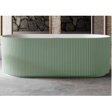 Ванна из искусственного камня Abber Stein 170x75 AS9601MCG Зеленая матовая без гидромассажа