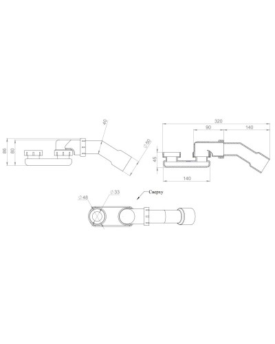 Ванна из литьевого мрамора 160x77 см Salini S-Sense Paola 101511M