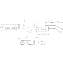 Ванна из литьевого мрамора 172x82 см Salini S-Sense Paola IN 101612G