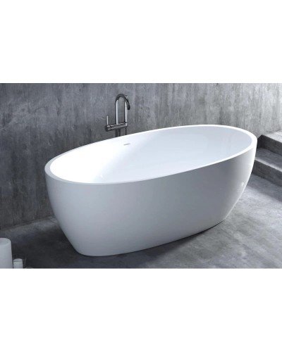 Ванна из литьевого мрамора 176x92 см Salini S-Sense Luce 100111M