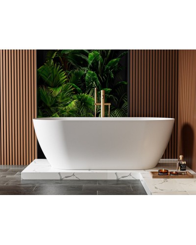 Ванна из искусственного камня Solid Surface 1500х750х570 CEZARES CZR-RELAX-150-75-57-SSB