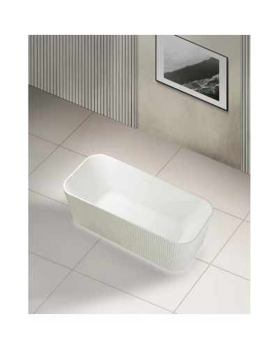 Ванна из литого мрамора 170х75 см Abber Stein AS9663