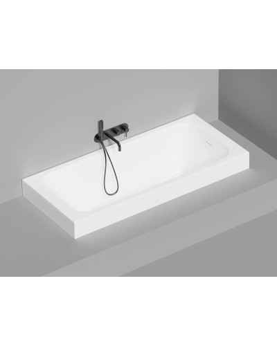 Ванна из литьевого мрамора 180x80 см Salini S-Sense Orlanda Kit 102112M