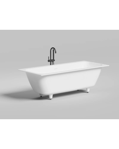 Ванна из литьевого мрамора 180,4x80 см Salini S-Sense Orlanda Axis Kit 103312M