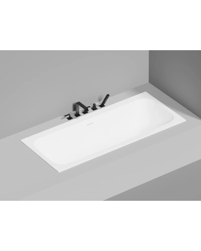 Ванна из литьевого мрамора 180,4x80 см Salini S-Sense Orlanda Axis Kit 103312M