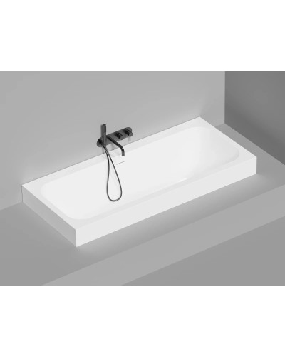 Ванна из литьевого мрамора 180,4x80 см Salini S-Sense Orlanda Axis Kit 103312M