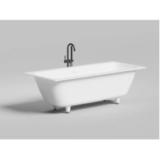 Ванна из литьевого мрамора 180,4x80 см Salini S-Stone Orlanda Axis Kit 103322M