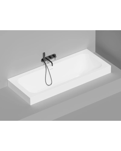 Ванна из литьевого мрамора 191,1x80,5 см Salini S-Sense Orlanda Axis Kit 103311G