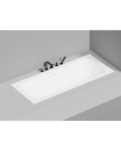 Ванна из литьевого мрамора 191,1x80,5 см Salini S-Sense Orlanda Axis Kit 103311G