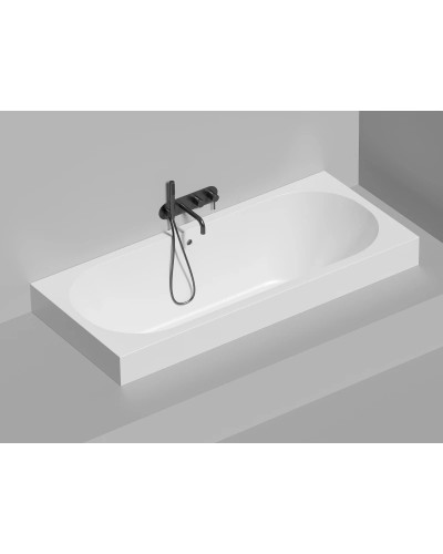 Ванна из литьевого мрамора 180x80 см Salini S-Stone Ornella Axis 103421M