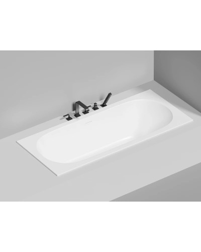 Ванна из литьевого мрамора 180x80 см Salini S-Sense Ornella Axis Kit 103511M