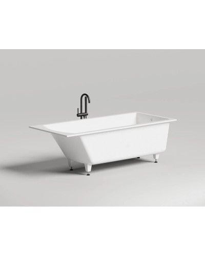 Ванна из литьевого мрамора 180x80 см Salini S-Stone Cascata 104223M