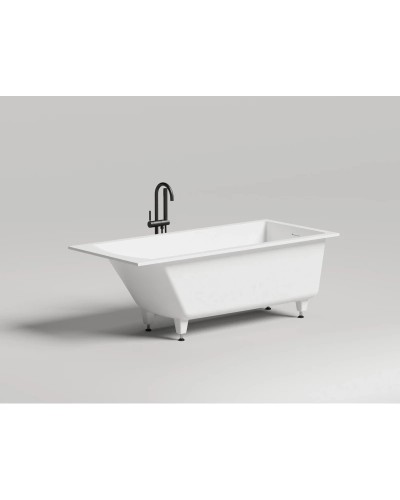 Ванна из литьевого мрамора 169,8x75 см Salini S-Sense Cascata Kit 104313G