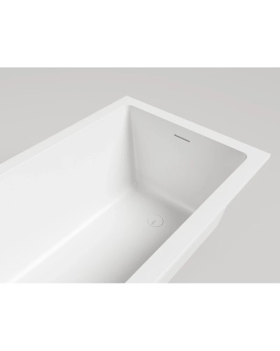 Ванна из литьевого мрамора 169,8x75 см Salini S-Sense Cascata Kit 104313M