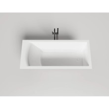 Ванна из литьевого мрамора 169,8x75 см Salini S-Sense Cascata Kit 104313M