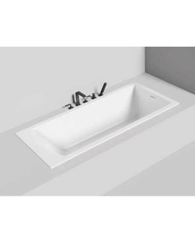 Ванна из литьевого мрамора 180x80 см Salini S-Sense Cascata Kit 104513G