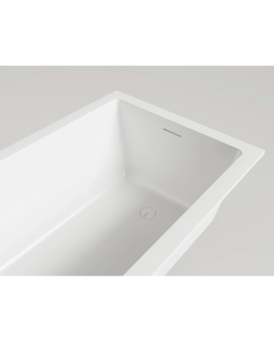 Ванна из литьевого мрамора 180x80 см Salini S-Sense Cascata Kit 104513G