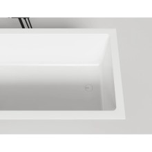 Ванна из литьевого мрамора 180x80 см Salini S-Sense Cascata Kit 104513M