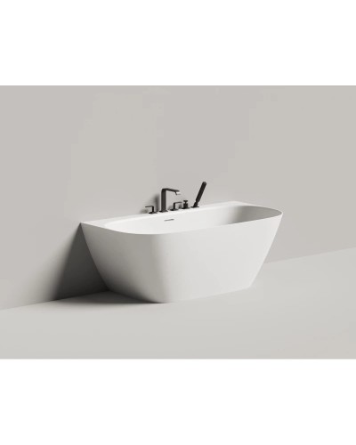 Ванна из литьевого мрамора 160x80 см Salini S-Sense Sofia Wall 102517G