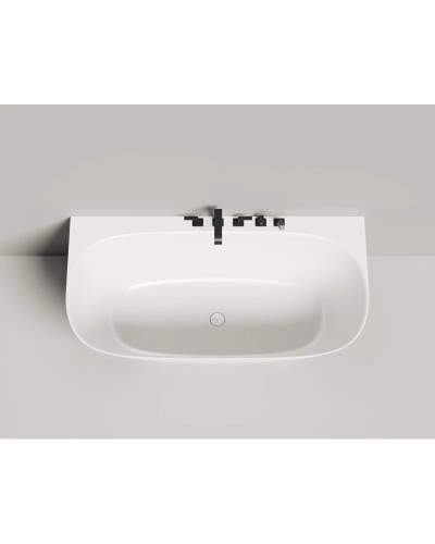 Ванна из литьевого мрамора 160x80 см Salini S-Sense Sofia Wall 102517G