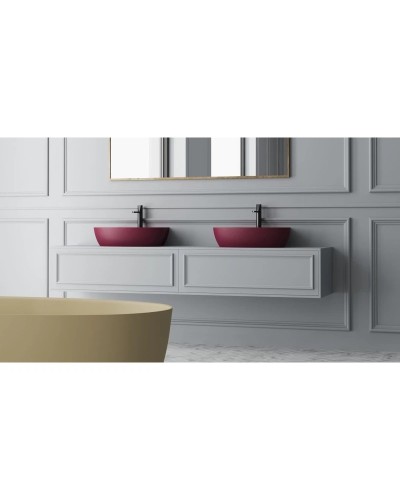 Ванна из литьевого мрамора 160x80 см Salini S-Stone Alda, покраска по RAL полностью 101923MRF