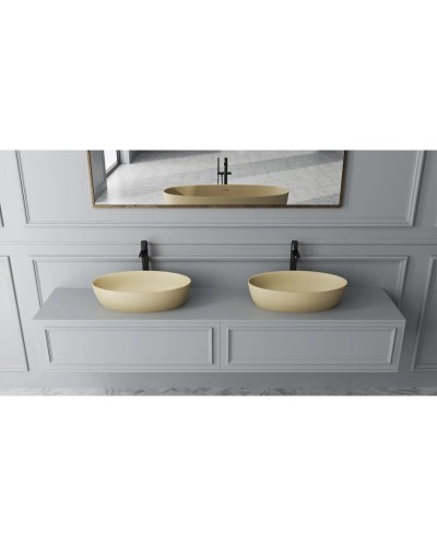 Ванна из литьевого мрамора 160x80 см Salini S-Stone Alda, покраска по RAL полностью 101923MRF