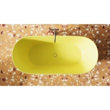 Ванна из литьевого мрамора 180,7x81,5 см Salini S-Sense Mona, покраска по RAL полностью 102911GRF