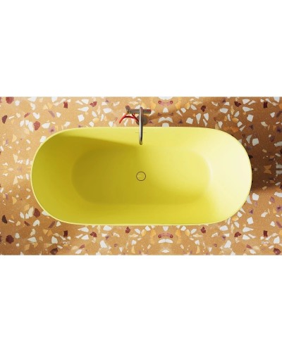 Ванна из литьевого мрамора 180,7x81,5 см Salini S-Sense Mona, покраска по RAL полностью 102911GRF