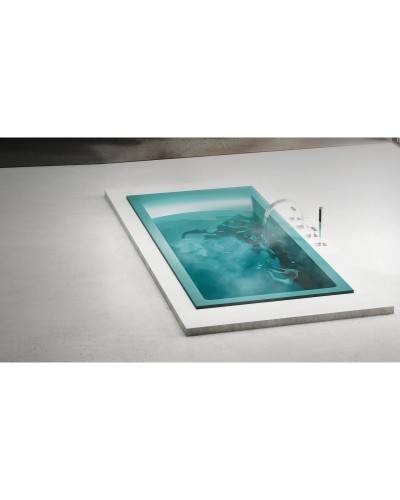 Ванна из литьевого мрамора 169,8x75 см Salini S-Sense Cascata, покраска по RAL полностью 104113GRF