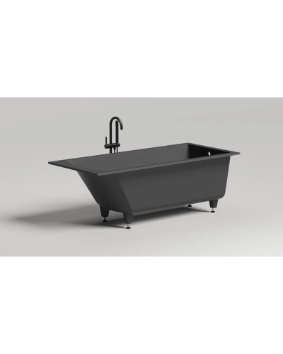Ванна из литьевого мрамора 169,8x75 см Salini S-Sense Cascata, покраска по RAL полностью 104113GRF