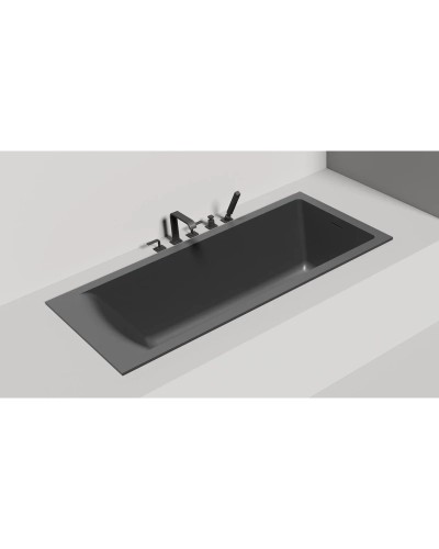 Ванна из литьевого мрамора 169,8x75 см Salini S-Sense Cascata Kit, покраска по RAL полностью 104313GRF