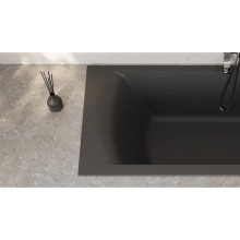 Ванна из литьевого мрамора 169,8x75 см Salini S-Sense Cascata Kit, покраска по RAL полностью 104313GRF