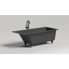 Ванна из литьевого мрамора 169,8x75 см Salini S-Stone Cascata Kit, покраска по RAL полностью 104323MRF