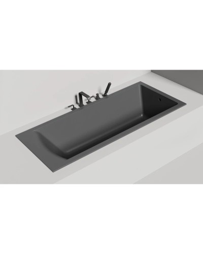 Ванна из литьевого мрамора 180x80 см Salini S-Sense Cascata, покраска по RAL полностью 104213GRF