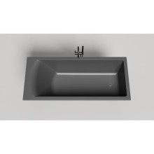 Ванна из литьевого мрамора 180x80 см Salini S-Sense Cascata Kit, покраска по RAL полностью 10453MRF