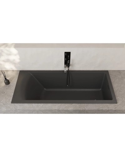 Ванна из литьевого мрамора 180x80 см Salini S-Sense Cascata Kit, покраска по RAL полностью 10453MRF