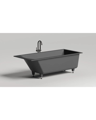 Ванна из литьевого мрамора 180x80 см Salini S-Stone Cascata Kit, покраска по RAL полностью 104523MRF