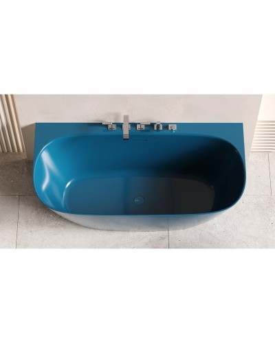 Ванна из литьевого мрамора 160x80 см Salini S-Sense Sofia Wall, покраска по RAL полностью 102517GRF