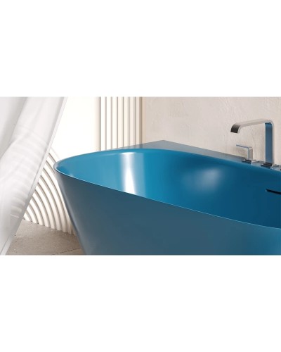 Ванна из литьевого мрамора 160x80 см Salini S-Sense Sofia Wall, покраска по RAL полностью 102517GRF