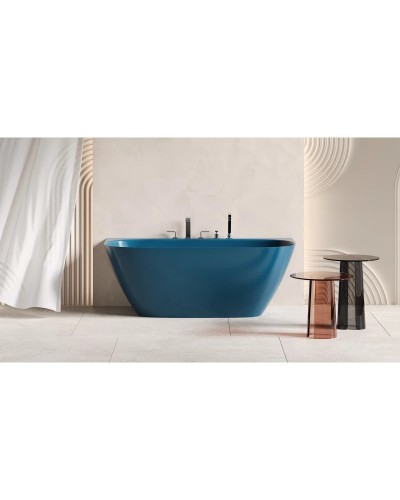 Ванна из литьевого мрамора 160x80 см Salini S-Stone Sofia Wall, покраска по RAL полностью 102527MRF