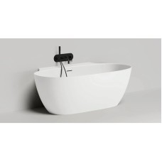 Ванна из литьевого мрамора 170x90 см Salini S-Stone Alda Wall 101925M