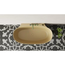 Ванна из литьевого мрамора 170x90 см Salini S-Sense Alda Wall, покраска по RAL полностью 101915GRF